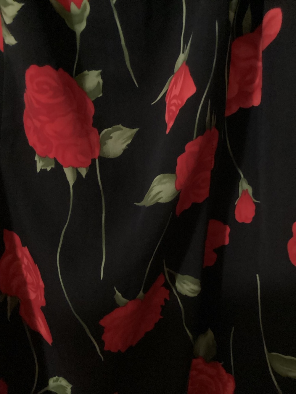 Vintage 90s R and K Originals Rose Print Maxi Dress - Picture 2 of 3